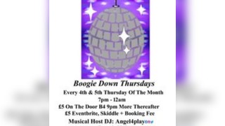 Boogie Down Thursdays. Every 4th & 5th Thursday of the month.