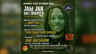 Jam Jah Mondays ft. J Written (JA) & Tosh - Backyard Sound (FR)