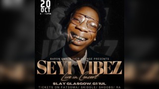 SEYI VIBEZ Live in GLASGOW