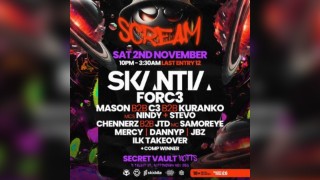 (DNB)Hooked x Grubhub x Soundbass Presents SCREAM : SKANTIA+MORE