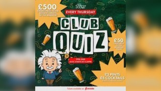 Thursday CLUB Quiz HALLOWEEN SPECIAL (DOUBLE STICKERS)