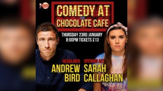 January's Comedy at the Grange Chocolate Cafe