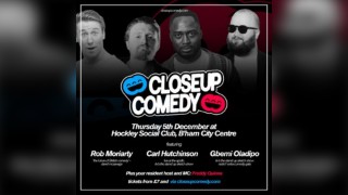 CLOSEUP COMEDY at Hockley Social Club with Carl Hutchinson