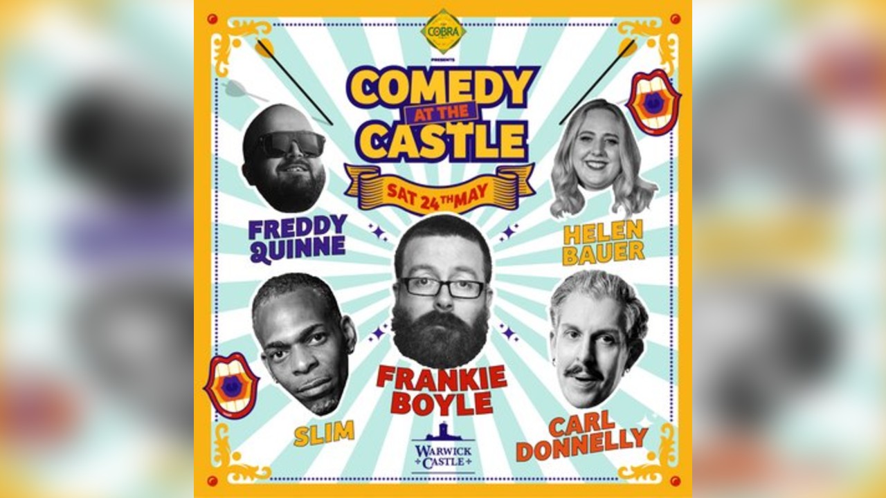 Cobra presents Comedy at the Castle with Frankie Boyle and more.