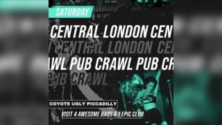 1BNO CENTRAL LONDON PUB CRAWL - EVERY Saturday