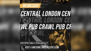 1BNO CENTRAL LONDON PUB CRAWL - EVERY Wednesday