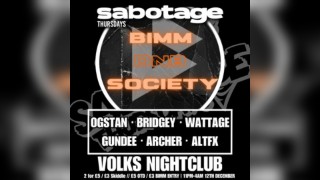 Sabotage Thursdays x BIMM DNB Society