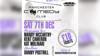 Manchester Comedy Club - Saturday 7th December