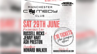 Manchester Comedy Club live with Howard Walker + Guests
