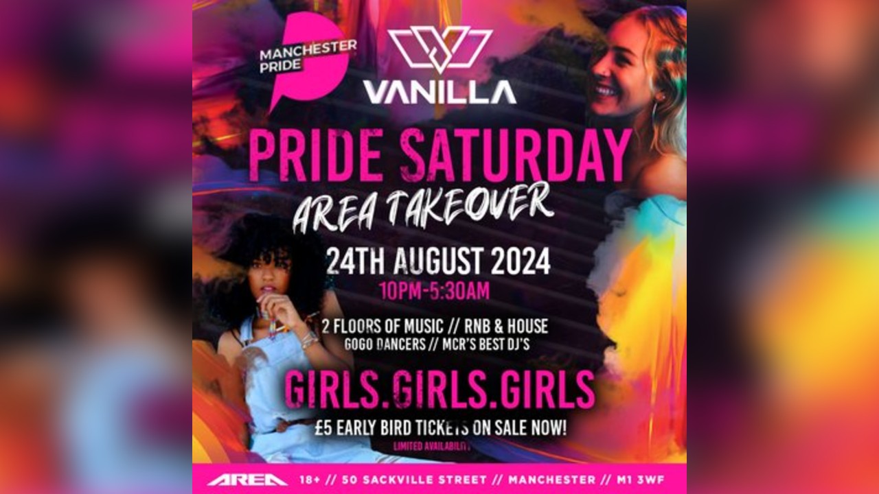 Manchester Pride 2024 Vanilla Girls Takeover