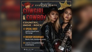 Cowgirl & Cowboy Country, Indie & Rock Evening Party Brunch