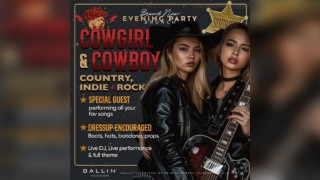 Cowgirl & Cowboy Country, Indie & Rock Evening Party Brunch