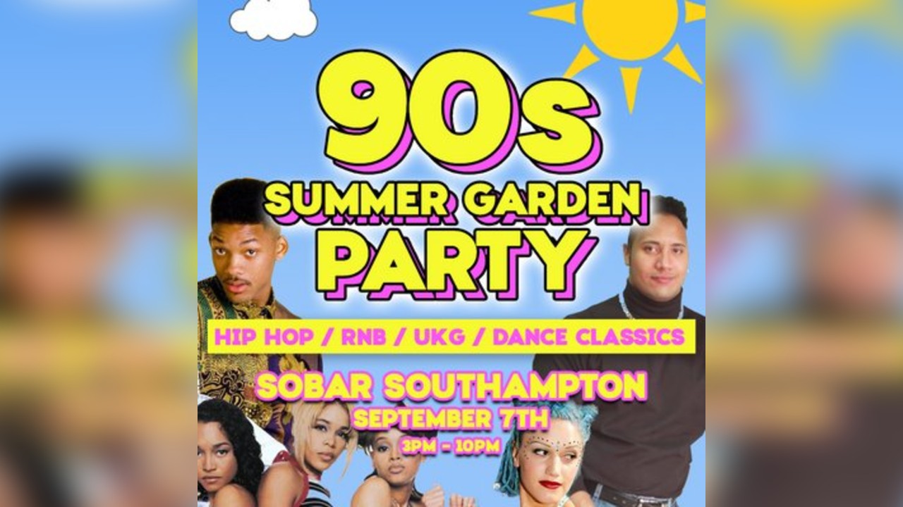 90s Summer Garden Party Southampton