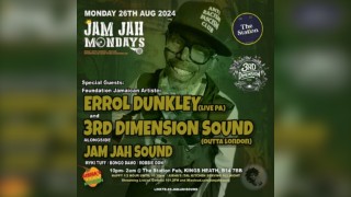 Jam Jah Mondays ft Errol Dunkley and 3rd Dimension