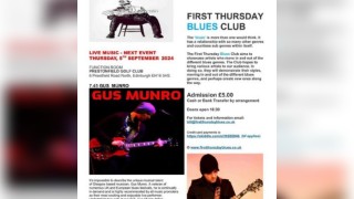 Gus Munro at the First Thursday Blues Club, Edinburgh