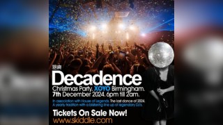 Decadence Christmas party- Saturday 7th December