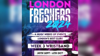 London Freshers 2024 // Week Three