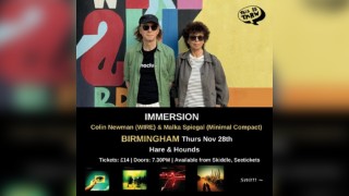 Immersion: Colin Newman (WIRE) & Malka Spigel (Minimal Compact)