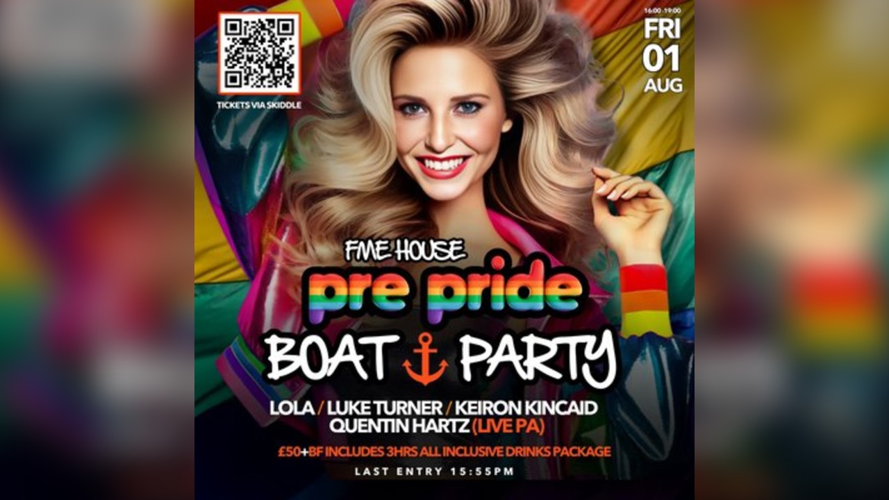 FME HOUSE Pre Pride Boat Party