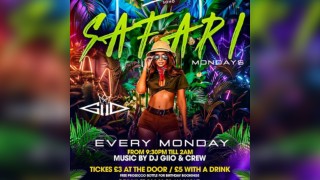 SATARI Monday's  FREE Entry B4 9pm