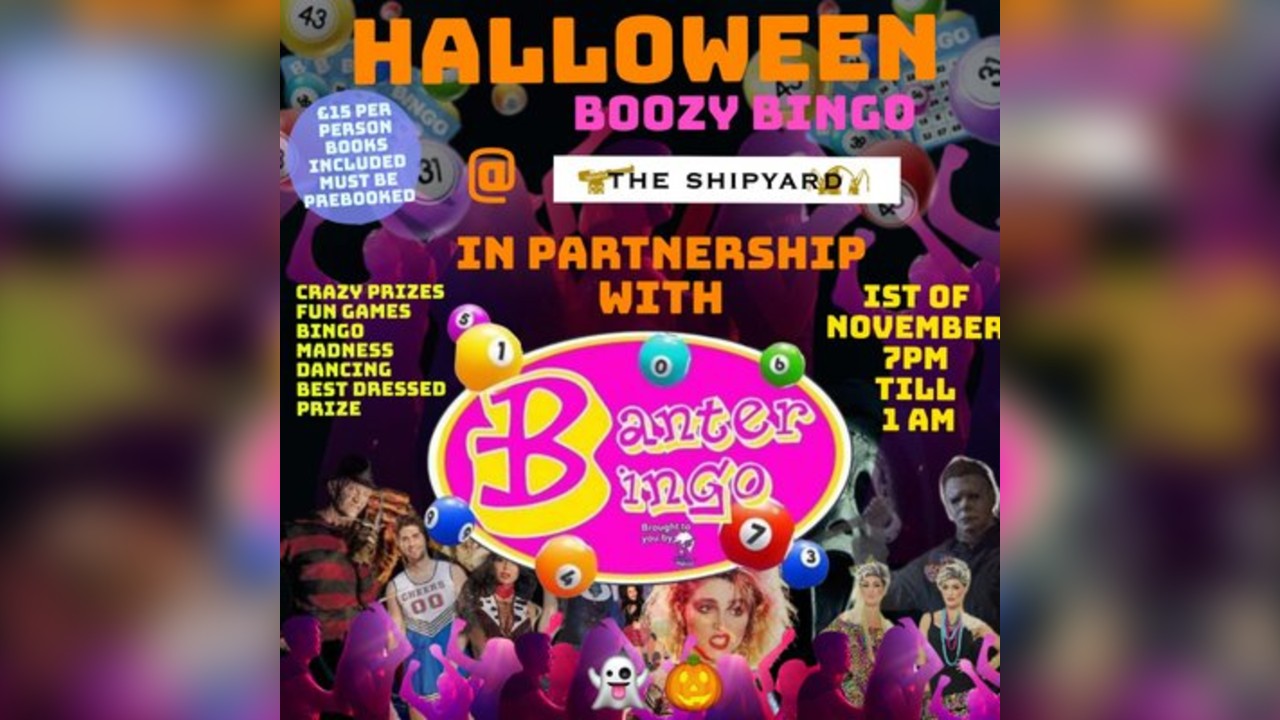 Halloween Boozy Bingo