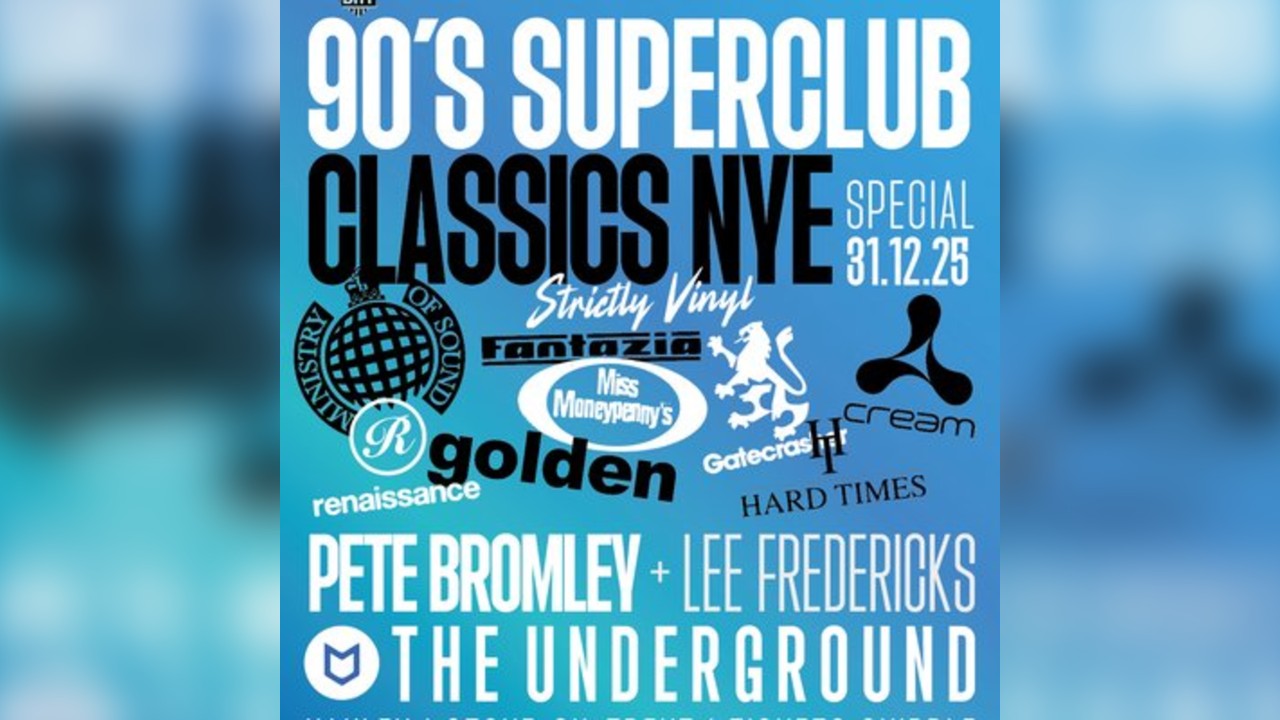 Pete Bromley's 90's Superclub Classics NYE Special 2025