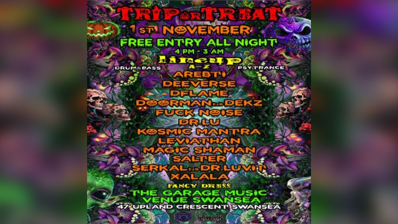 Trip or Treat.  DnB and Psy