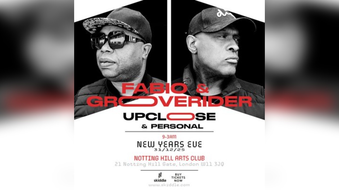 Fabio & Grooverider: Up Close & Personal NYE