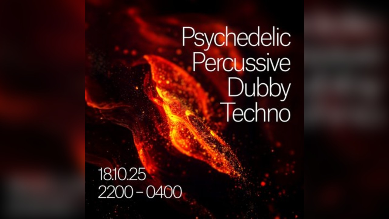 Saturdays at Amber's - Psychedelic |Percussive| Techno