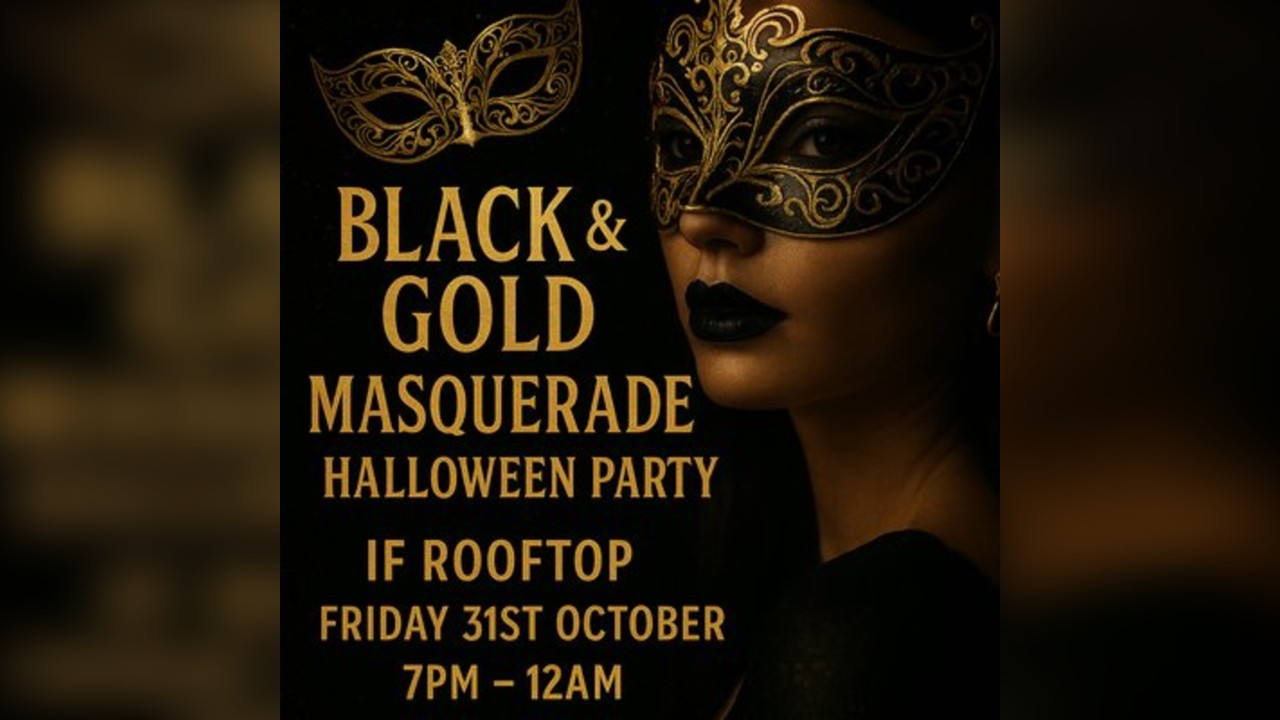 Skyline Sessions: Black & Gold Masquerade