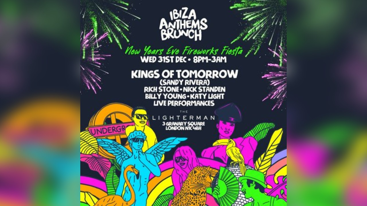 Ibiza Anthems Brunch NYE Fireworks Fiesta