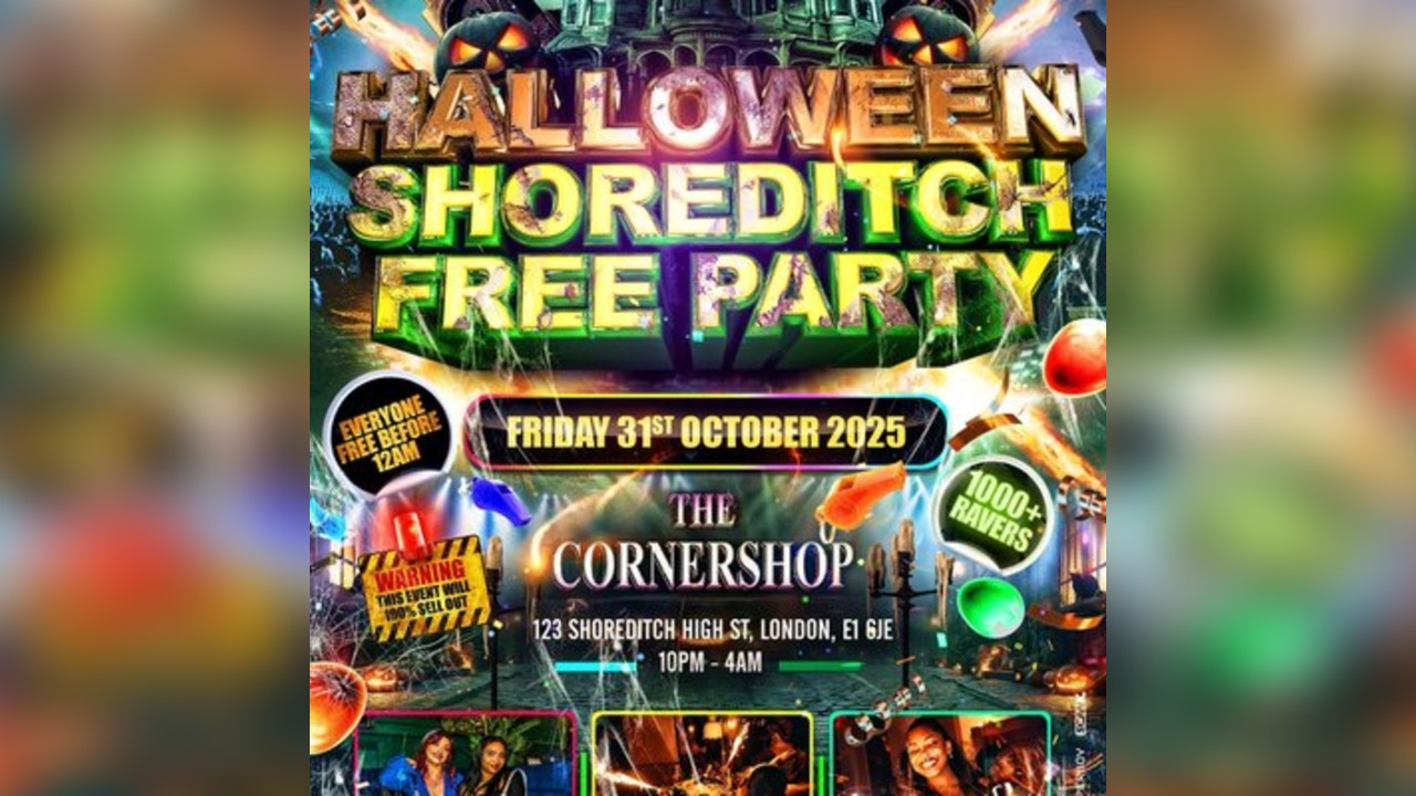 Halloween Shoreditch Free Party - Everyone Free Before 12AM