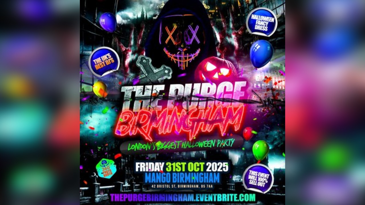 The Purge Birmingham  - Londons Biggest Halloween Party