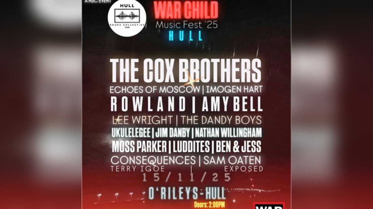 War Child Music Festival 2025 in The Backroom at O'Rileys