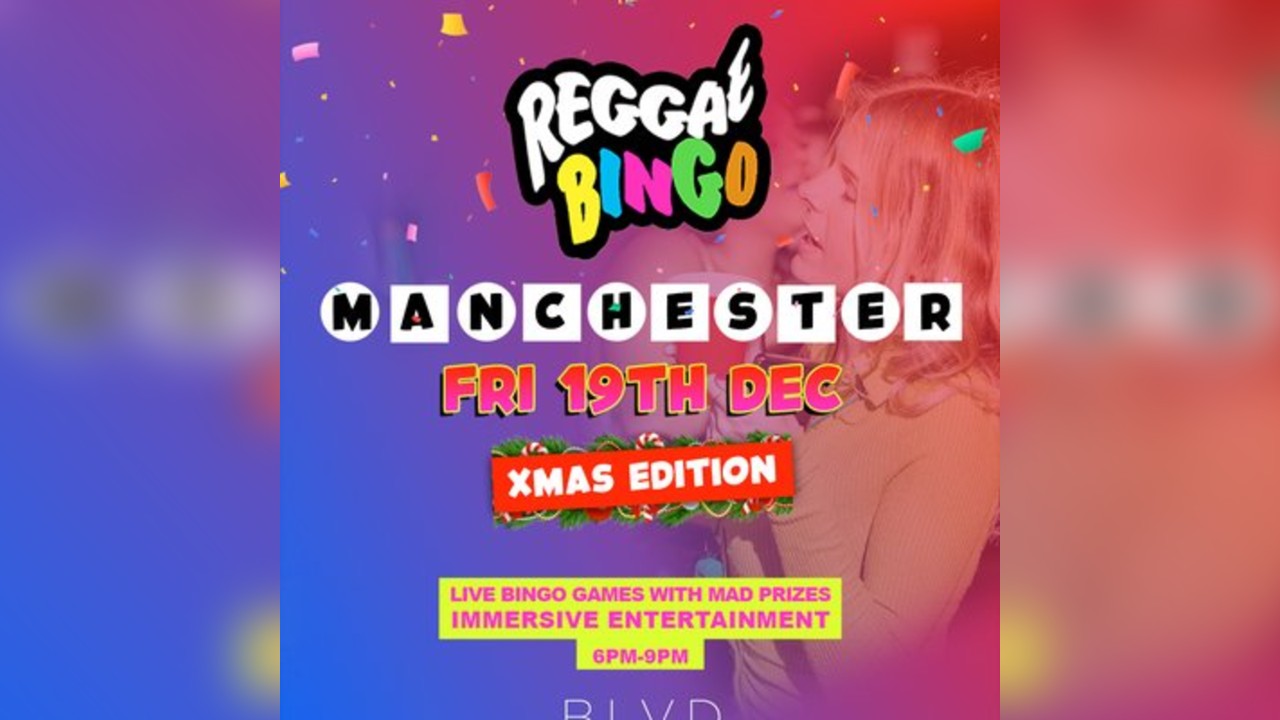 Reggae Bingo - Manchester - Fri 19th December - XMAS SPECIAL