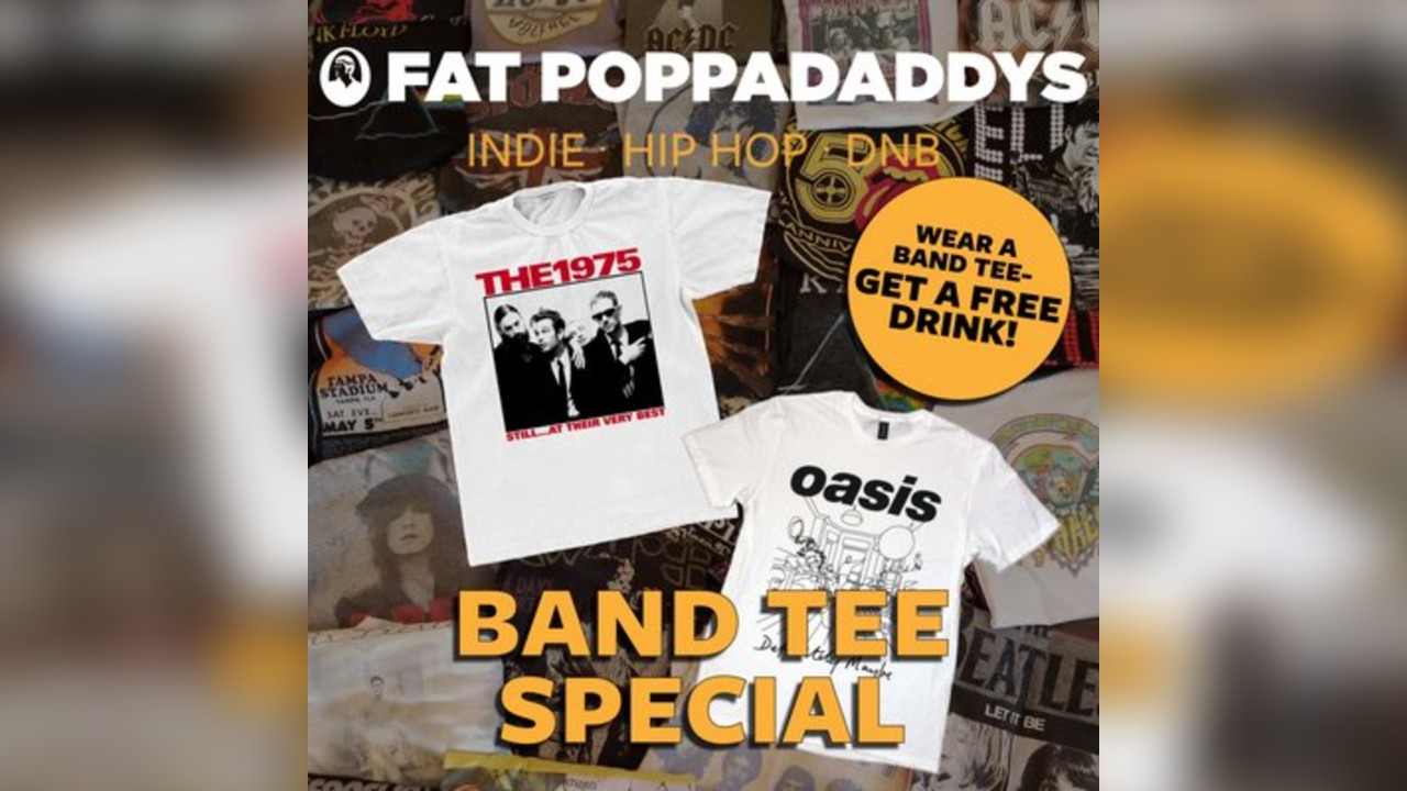 Fat Poppadaddys @ CHALK | Band Tee Special (FREE VK)