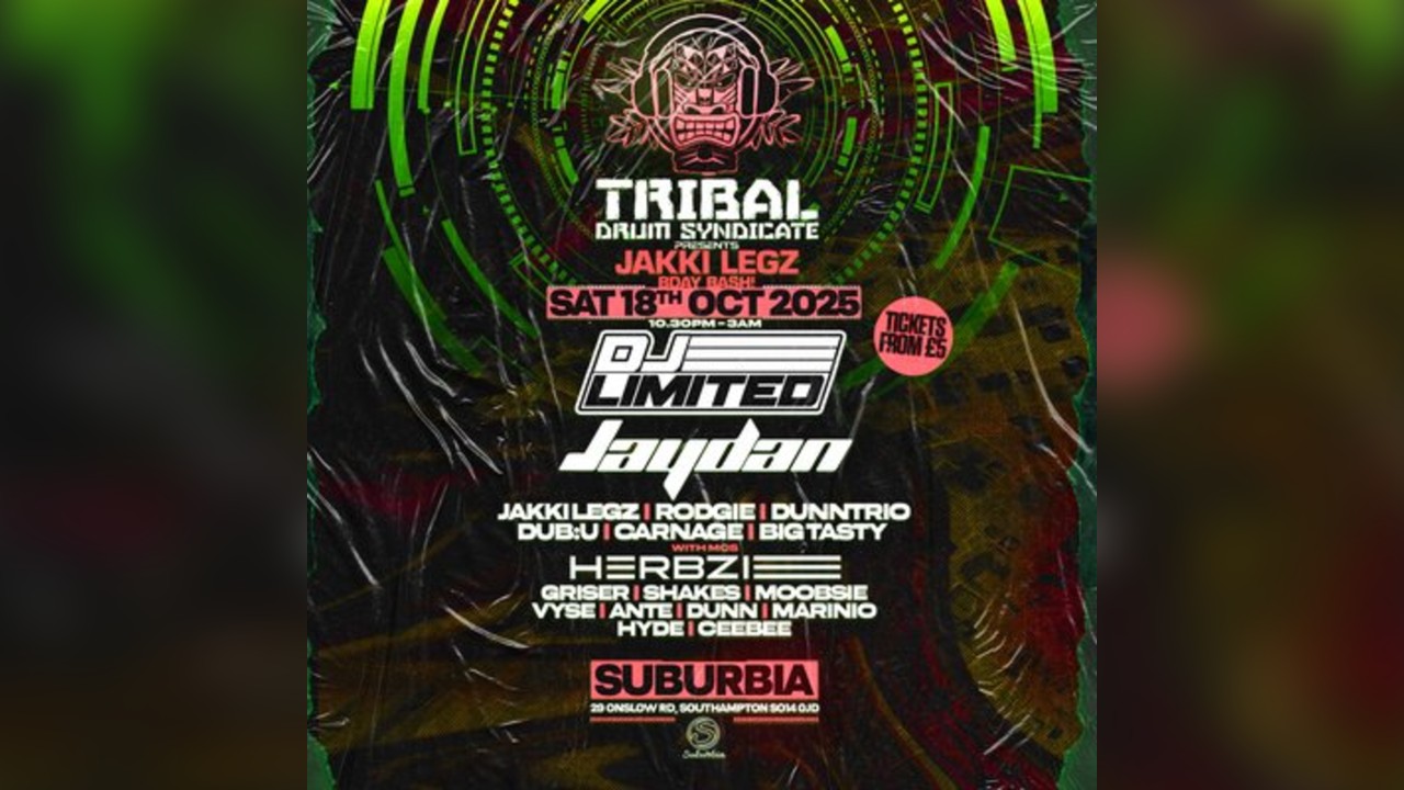 TDS Presents: DJ Limited & Jaydan + Support