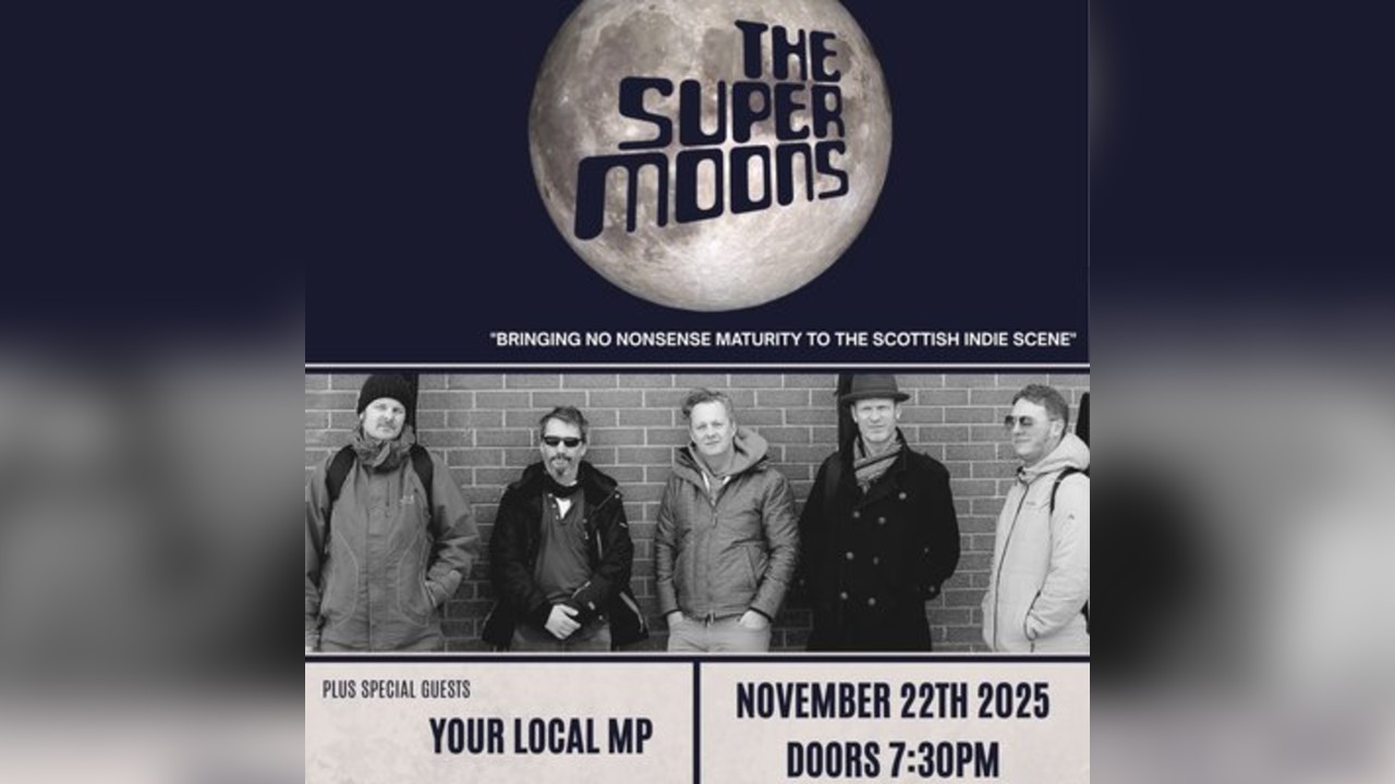 The Super Moons at the Arcadia Music Cafe, Biggar