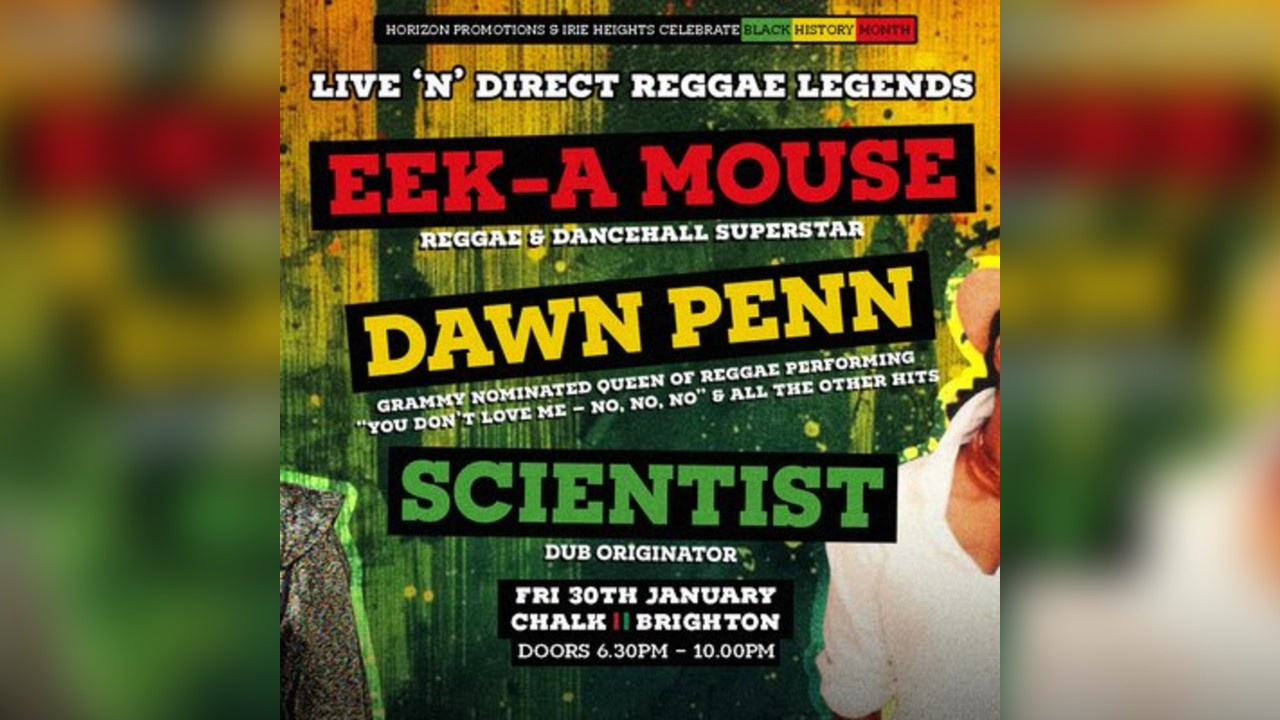 Eek A Mouse, Dawn Penn, Scientist, Friday 30th Jan, Chalk, BTN