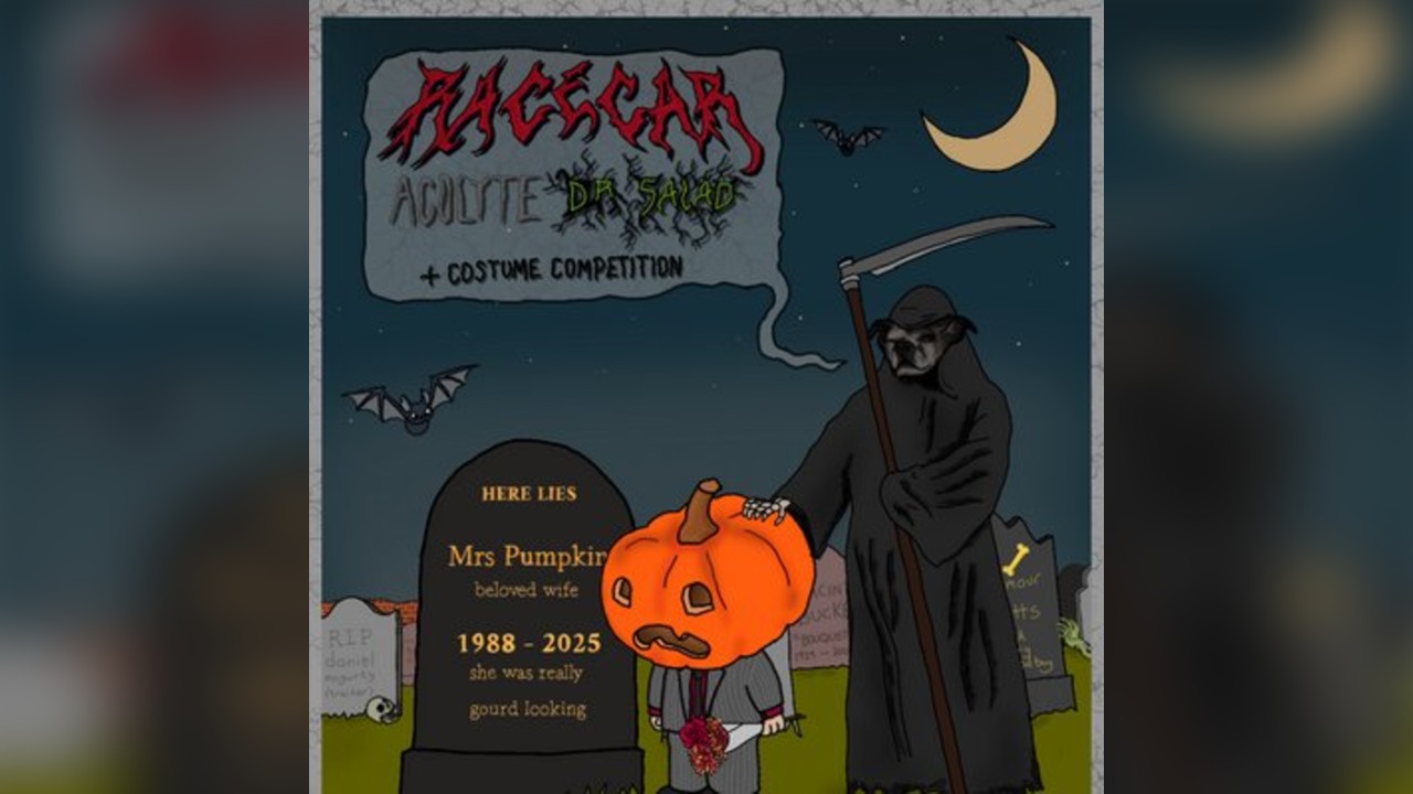 racecar Hallowe'en special 2025 + Acolyte + Dr Salad