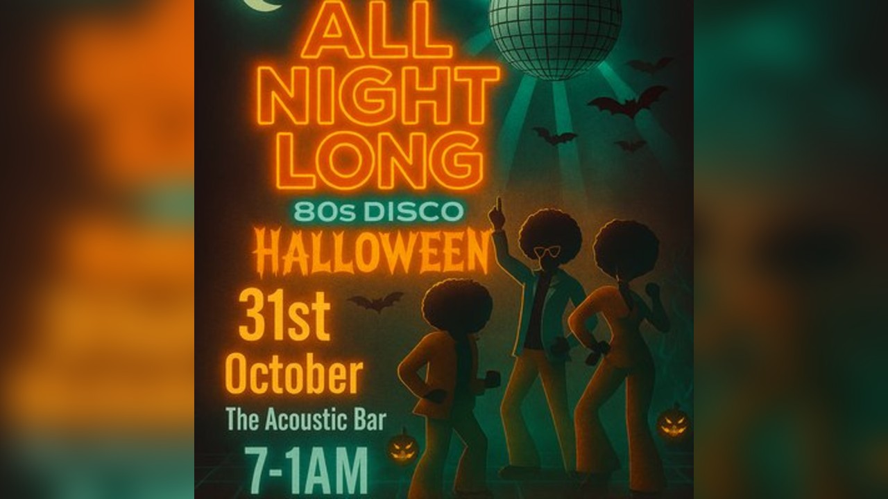 Acoustic Bars 80s Halloween Disco Rewind