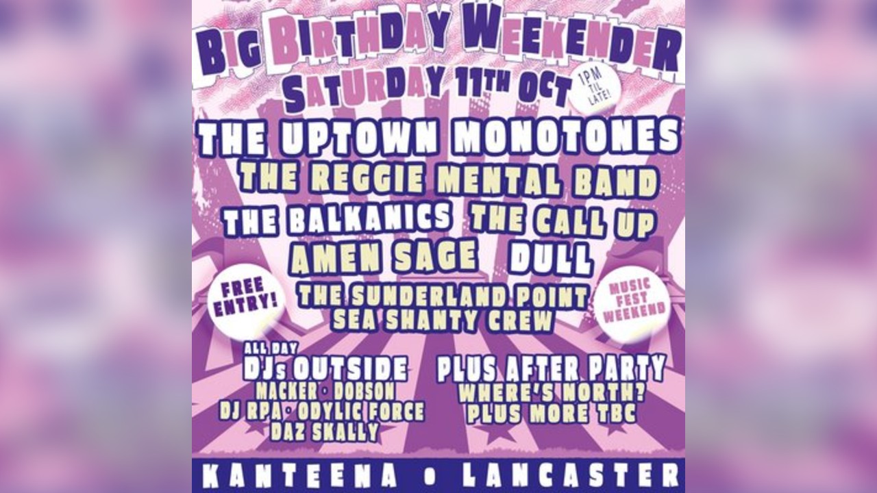 The Uptown Monotones, The Reggie Mental Band, & More Free Gig