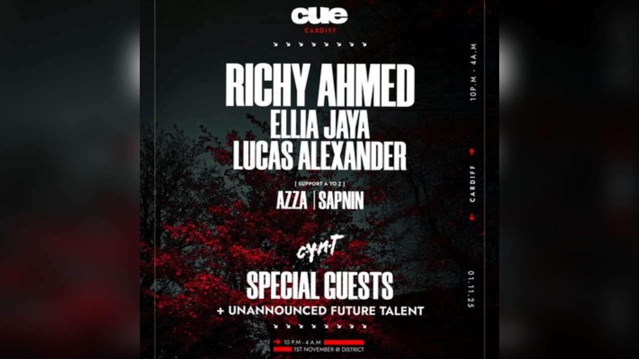 CUE Presents: Richy Ahmed, Ellia Jaya, Lucas Alexander.