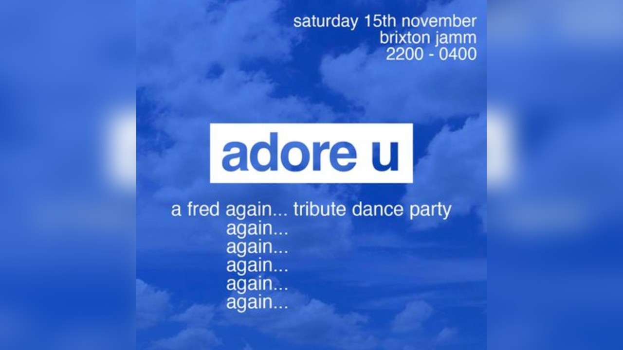 This is a Fred Again... Tribute Party