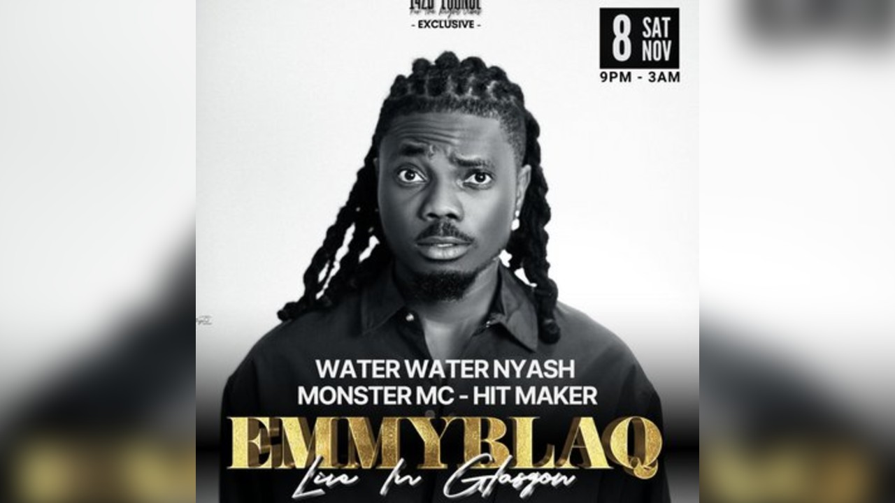 WATER WATER NYASH: EMMY BLAQ Live in Glasgow