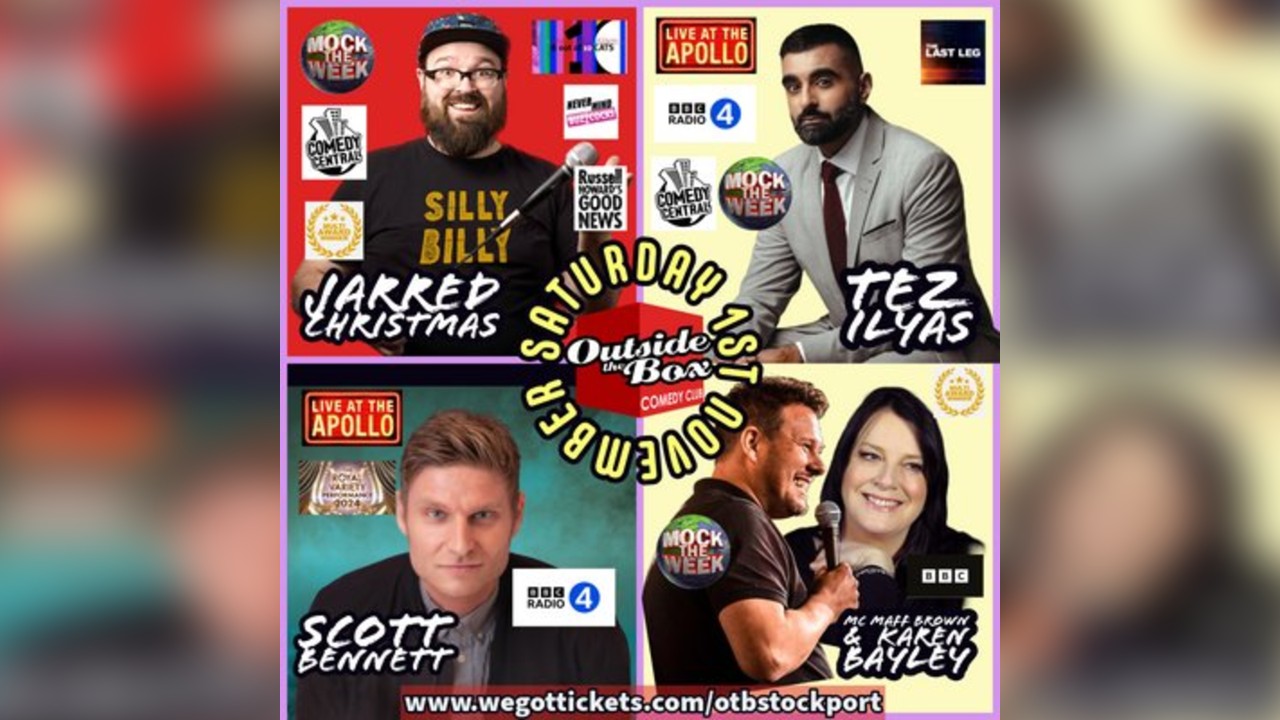 Triple Headliner Special - Main Theatre 8.15pm- Sat 1st November
