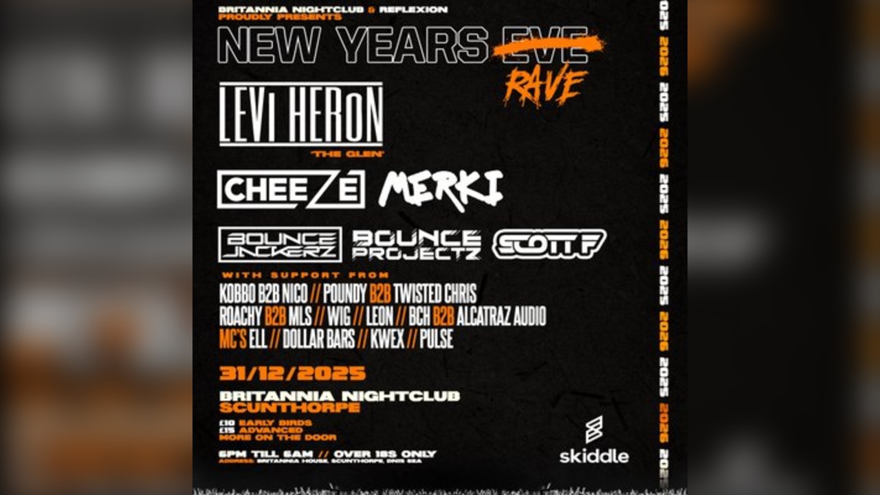 NYE with LEVI HERON (The Glen) + CHEEZE, BOUNCE PROJECTZ & More