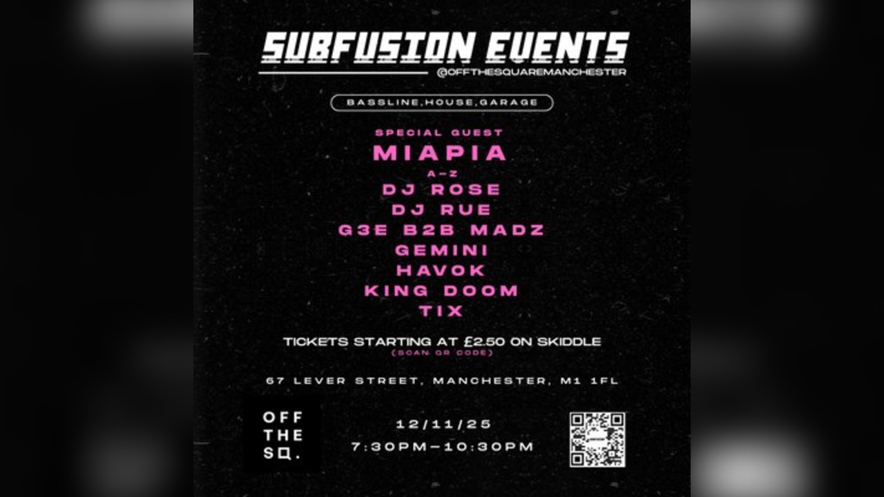 Subfusion Events: Off the Square