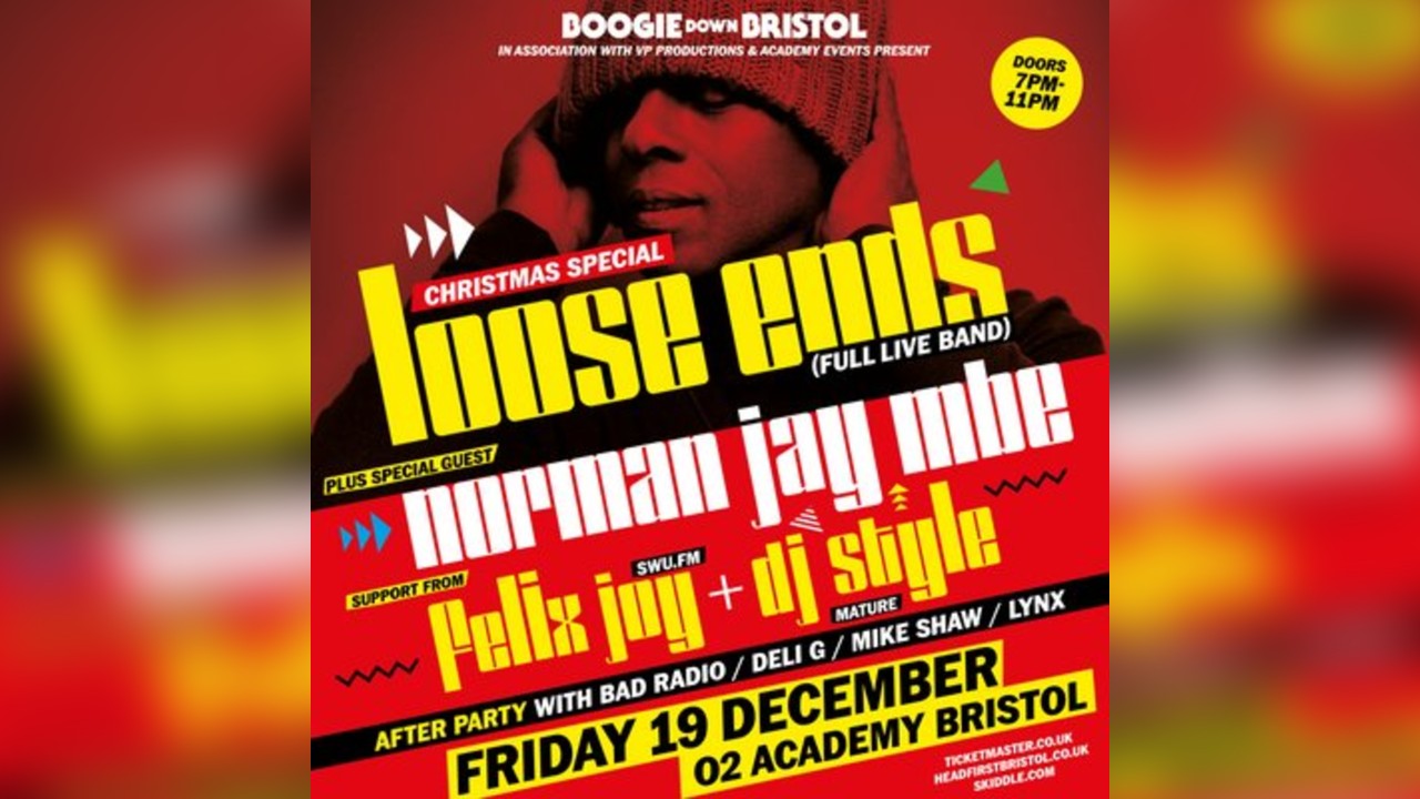 Boogie Down Bristol Ft. Loose Ends & Norman Jay MBE