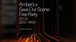 Amber's x Save Our Scene: Free Party